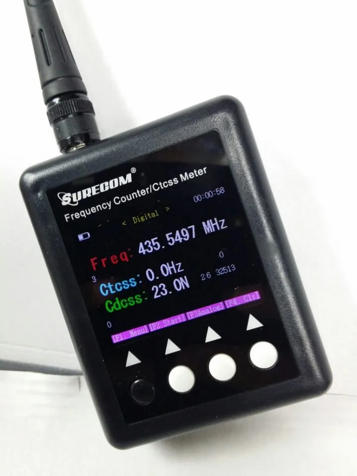 SURECOM Digitalnih Radijskih Tester 27Mhz-3000Mhz Dekoder Prenosni Frekvenčni Števec Za Walkie Talkie Sf-401 Plus CTCSS CDCSS Meter