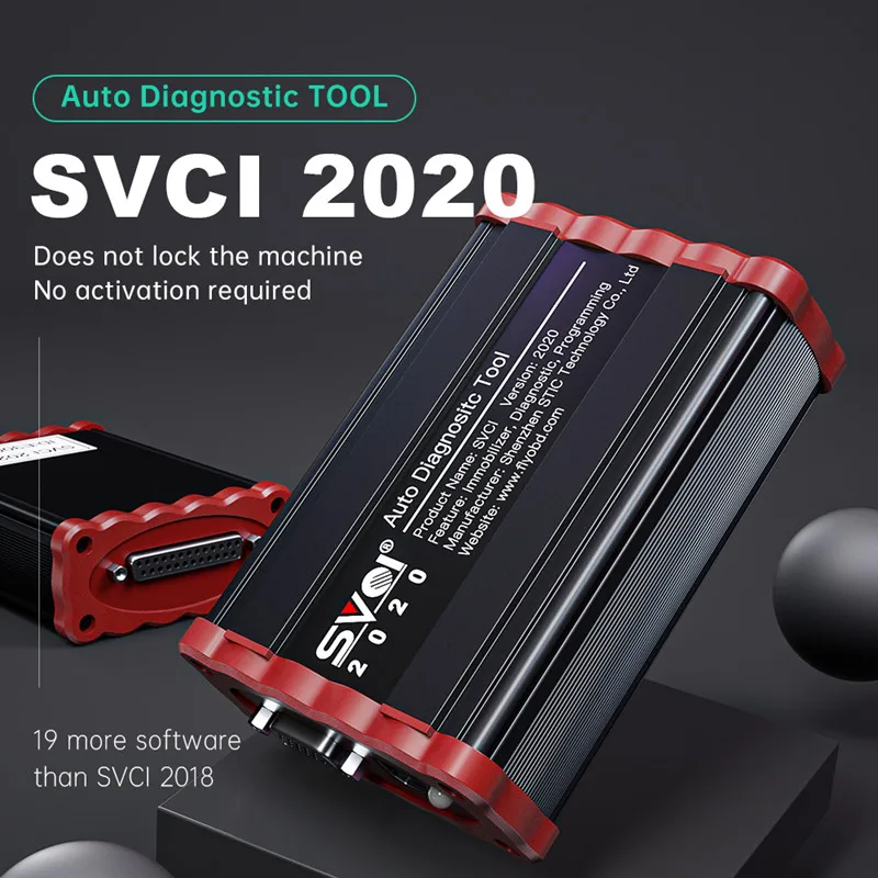 SVCI 2020 Auto Diagnostično Orodje, OBD2 Optičnega Abrite Poveljnik Tipko Programer prevoženih Kilometrov Popravek Odklepanje z 21 Programske opreme