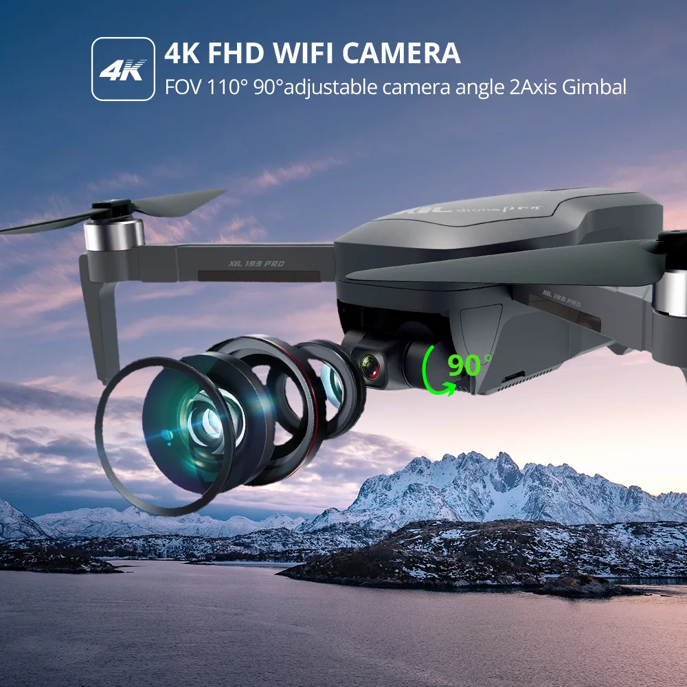 Sveti Kamen HS470 GPS Brnenje 5G 4K FHD Fotoaparat Z 2Axis Anti-shake Gimbal Profissional Brnenje 1000M FPV Live Video Prenos