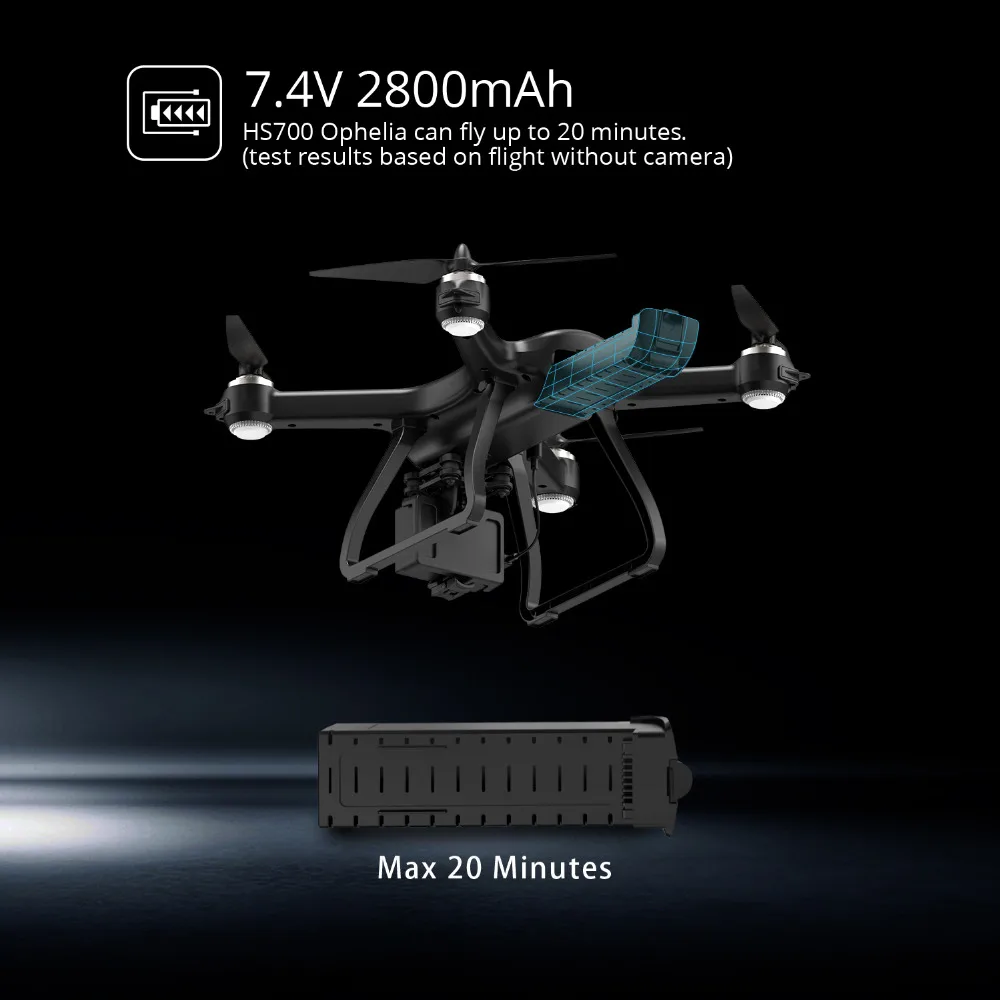 Sveti Kamen HS700 GPS Brnenje S Kamero HD 1080P 110° FOV širokokotni FPV Live Video, 5G omrežja Wi-Fi, Kamera Brnenje Helikopterja Profissional