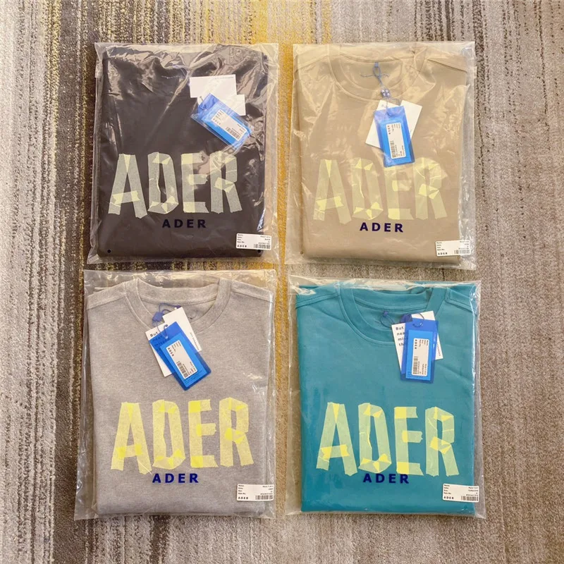 Svoboden Adererror T-Majice Moške Ženske 1:1 Najboljše Kakovosti Z Lepilom Slog Classic Logotip Tiskanja Ader Napaka Majica Modra Vijolična