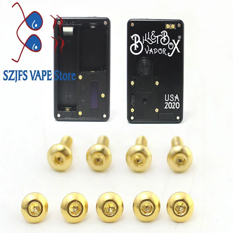 SXK slog 9pcs zlato vijaki gumb za Gredice V4 polje mod BB polje zlato iz nerjavečega jekla elektronska cigareta vape dodatki
