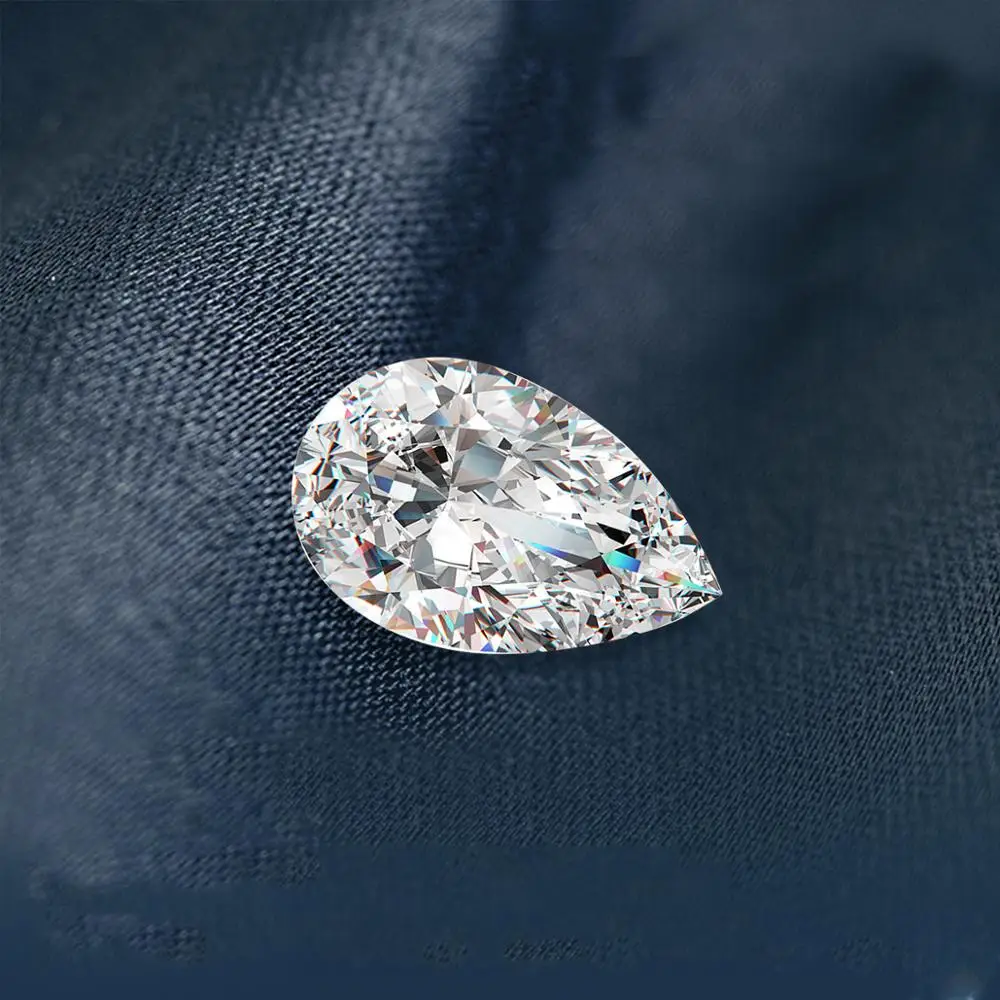 Szjinao Pravi Svoboden Gemstone Moissanite Diamond 0.35 ct 3*5 mm D Barvo VVS1 hruškasto GRA Moissanite Kamen Za Diamantni Prstan