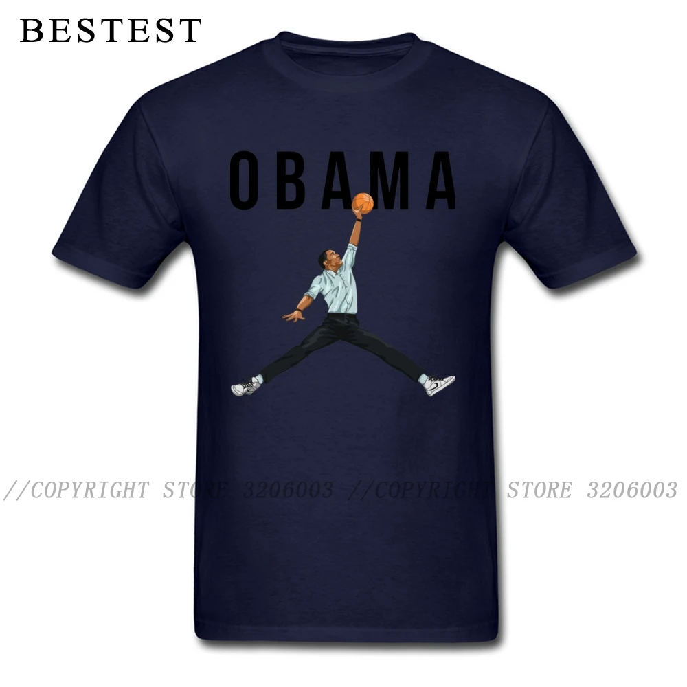 T-shirt Smešno Obama Zraka Basketballer Mashup Majica s kratkimi rokavi Moški Tshirt Prevelik Moška Bombažna Oblačila Pismo Ulične Za Predsednika Hip