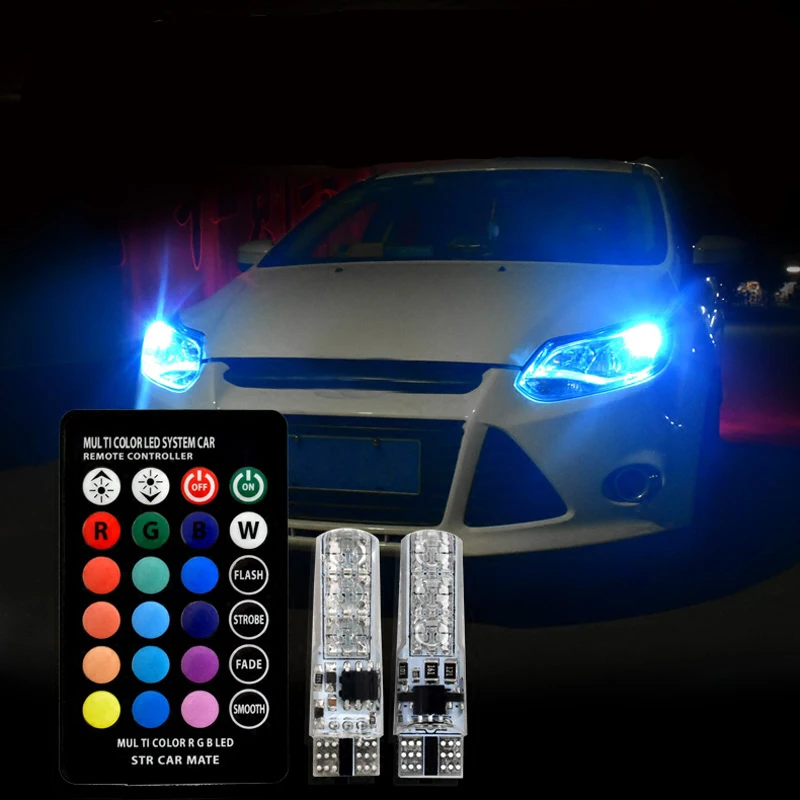 T10 W5W Canbus Avtomobilske LED RGB Parkirnih Luči Za Hyundai solaris naglas i30 ix35 i20 elantra santa fe tucson getz