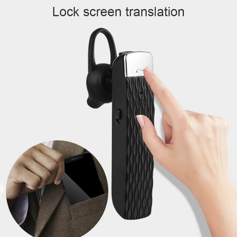 T2 Smart Instant Glas Prevajalec Bluetooth 5.0 Prenosne Brezžične Slušalke Posodobitve Naprave Prevajalec Več Jezikov