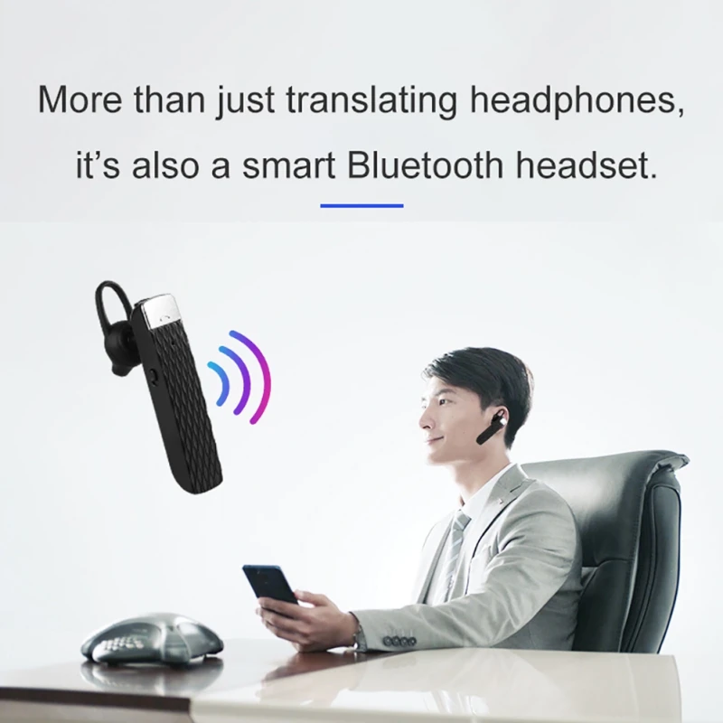 T2 Smart Instant Glas Prevajalec Bluetooth 5.0 Prenosne Brezžične Slušalke Posodobitve Naprave Prevajalec Več Jezikov