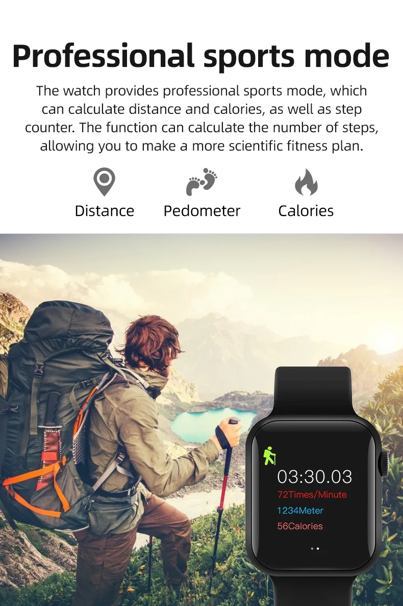 T500 Plus Pametno Gledati Moški Ženske 1.54 palčni Full, Zaslon na Dotik, Bluetooth Klic Nepremočljiva Srčni utrip Smartwatch Za Android IOS Telefon