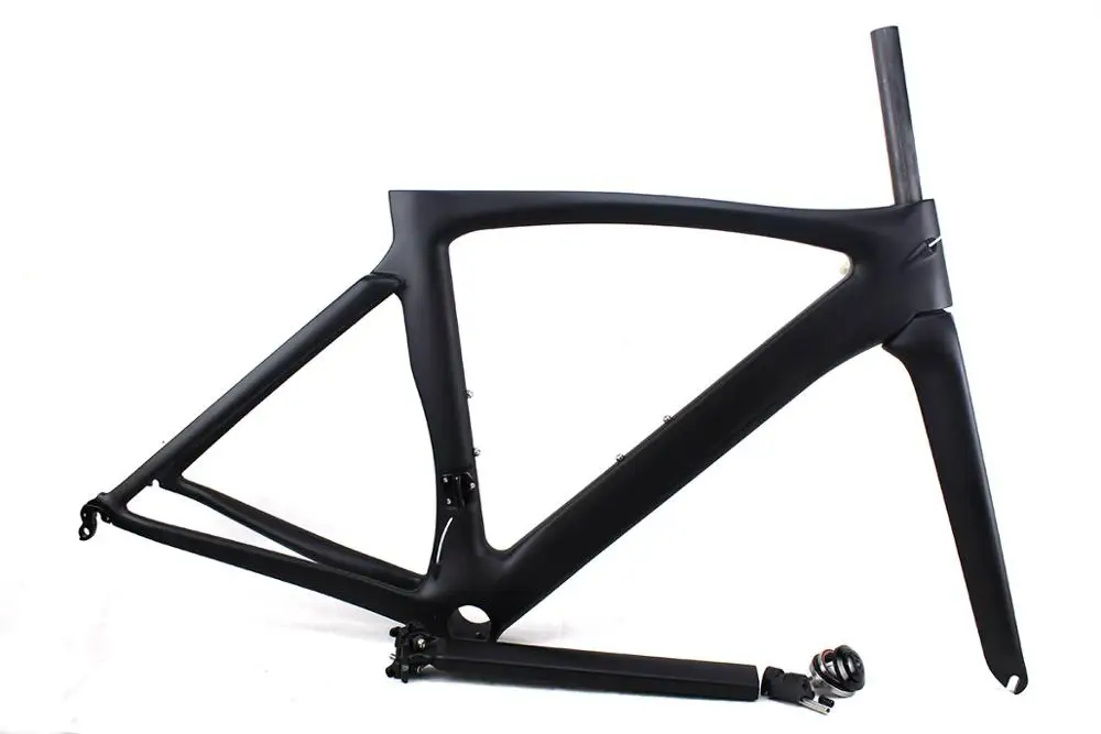 T800 Karbonsko cestno kolo okvirji UD Črna mat/sijaj dirke okvir kolesa, kolesarski frameset velikost 49 cm,52 cm,54 cm,56 cm,58 cm