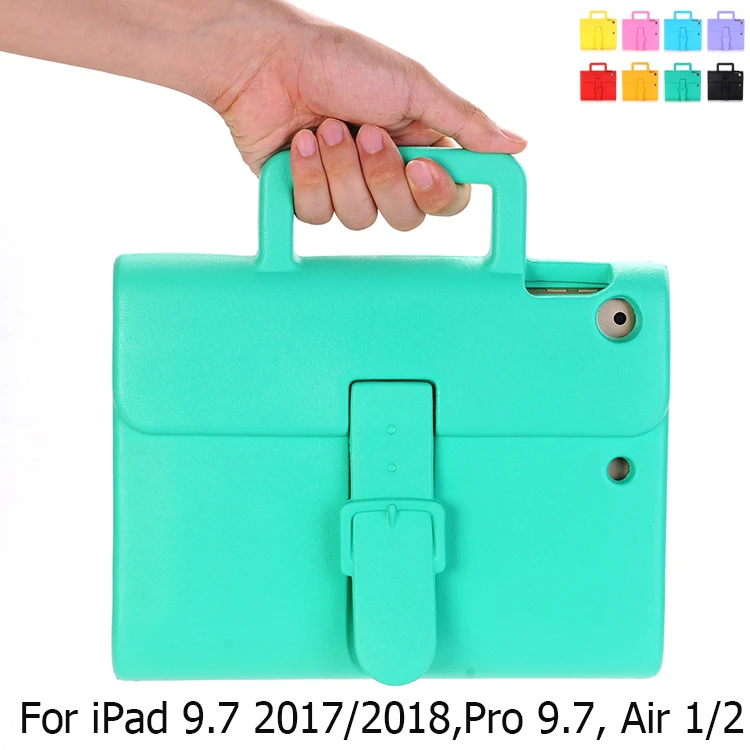 Tablični Primeru Za iPad Pro 9.7 2017 2018 Kritje Otroci Ročaj Stojalo Stroj Shockproof Zaščitna Kožo Rokav Za Zrak 1 2
