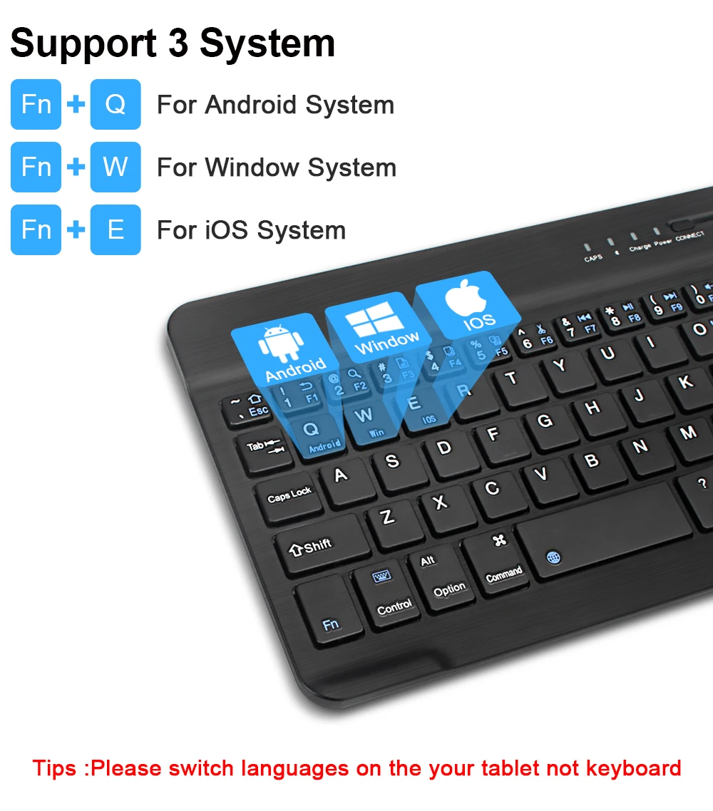 Tablični računalnik Prenosni Mini Brezžična Bluetooth Tipkovnico Za Samsung Huawei xiaomi iPad tablični računalnik z IOS Sistema Android Telefon Univerzalni