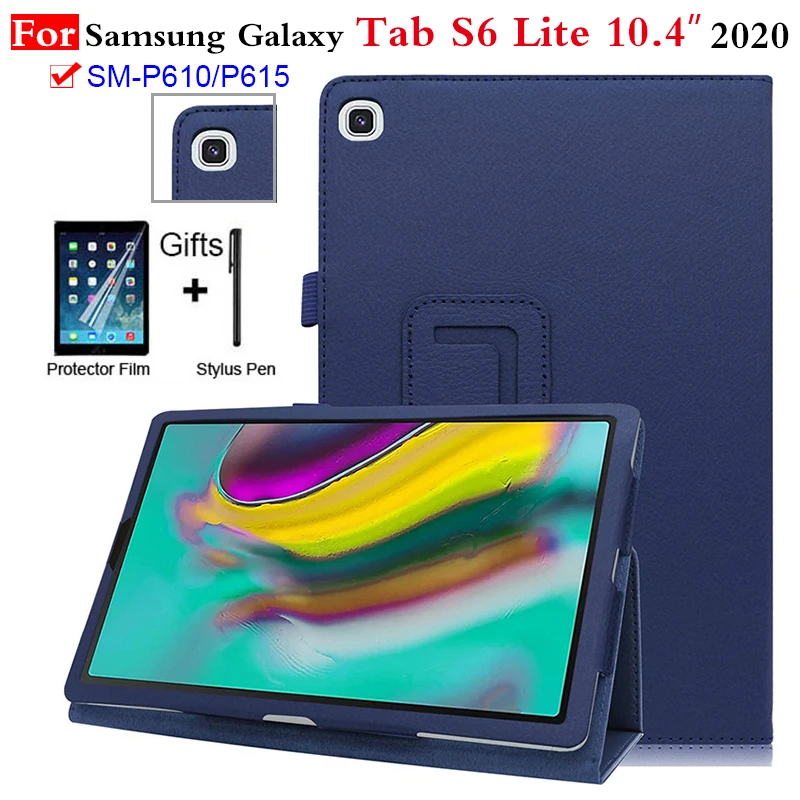 Tablični Usnjeni Zaščitni Vlaken Oblog Ohišje Za Samsung galaxy tab s6 lite 10.4 SM P610 P615 S Pametnimi Spanja Zbudi Funkcija