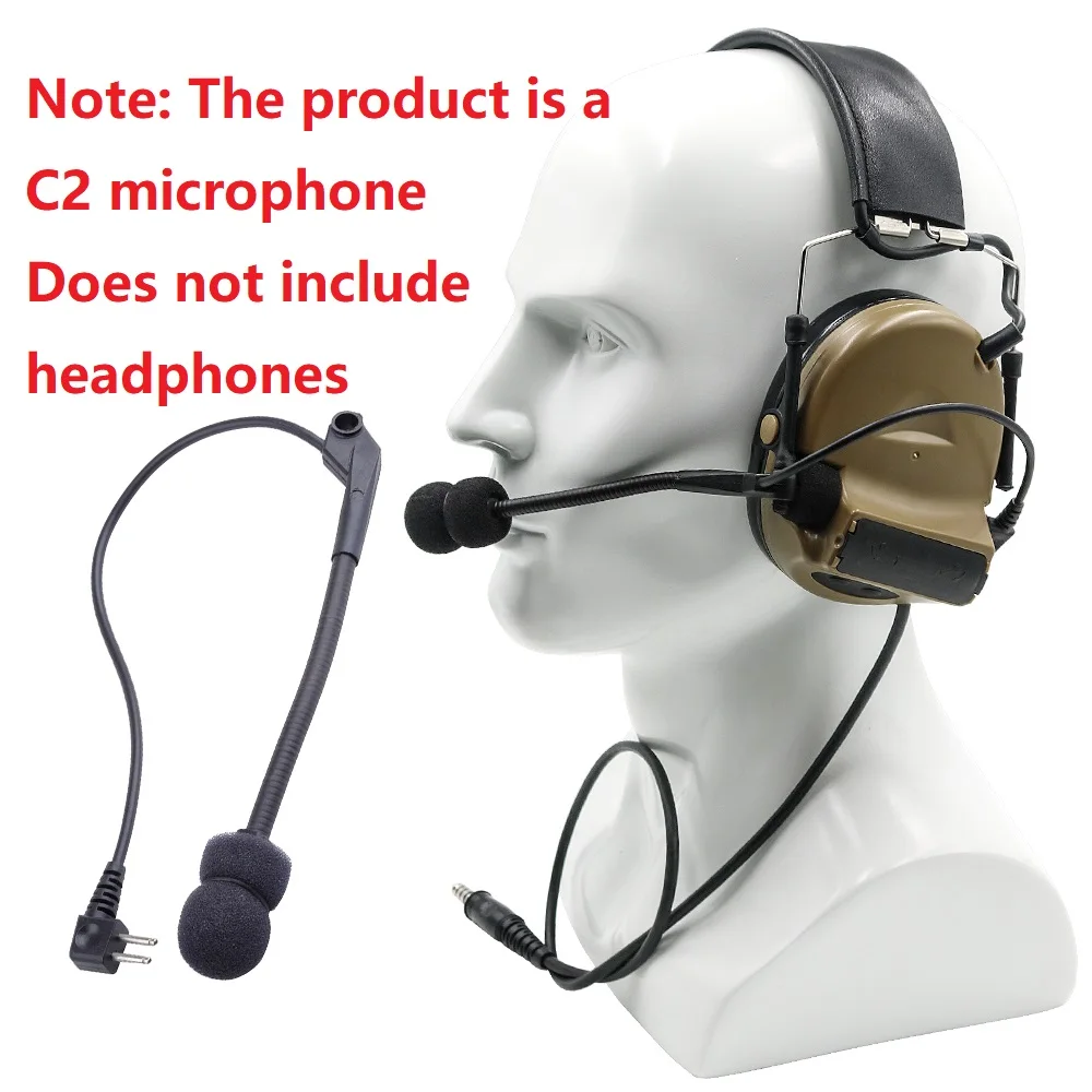 Taktično Comtac II hrupa preklic slušalke pribor za mikrofon za vojaške PELTOR comtac opremo za zaščito sluha slušalke snemanje