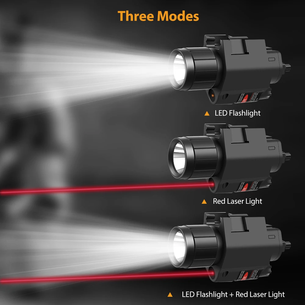 Taktično Orožje Luči Vojaške LED Pištolo Rdeča Luč Laser Pogled 3 Načini Airsoft Svetilka z Daljinsko Stikalo za Lovsko Puško Opremo