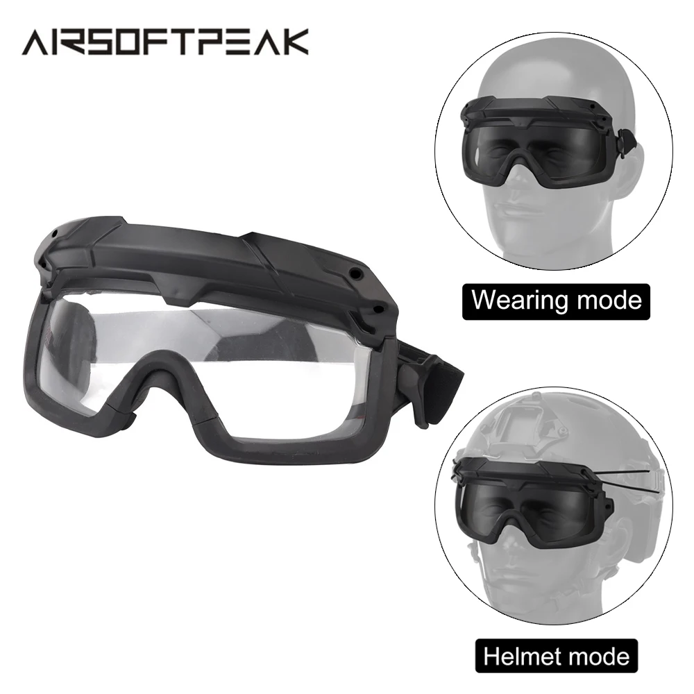 Taktično Očala dvosmerni Nošenje Airsoft, Lov, Streljanje Zaščita Oči Očala za Hitro Čelado Anti-UV Anti-vpliv Očala