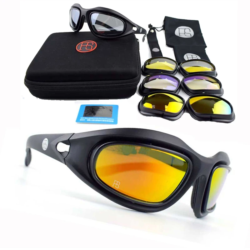 Taktično Očala X7 Polarizirana Sončna Očala Moških Airsoft Paintball Vojske Vojaške Očala, Pohodništvo, Lov, Streljanje Zaščite Kozarcev