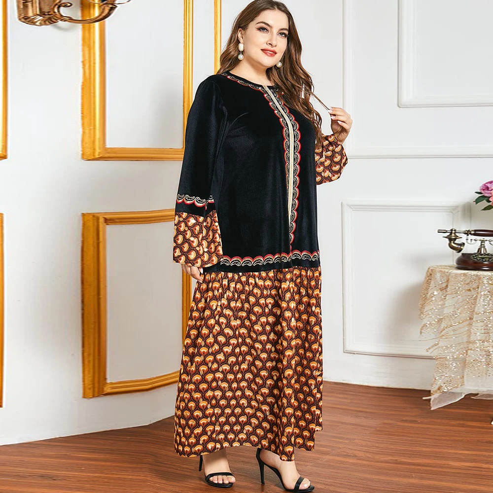 Tam Kaftan Dubaj Abaya Turčija Hidžab Muslimansko Obleko Caftan Islam Plus Velikost Oblačila Maxi Obleke Abayas Za Ženske Haljo Femme Vestidos