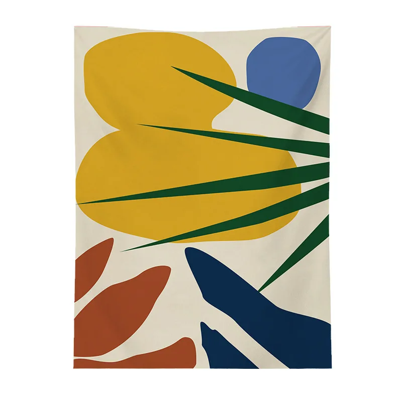 Tapiserija Svetlobe Luxury Art Geometrijske Barvo Ročno Poslikane Številke Cvetja in Rastlin Steno Krpo B & B Dnevna Soba Spalnica