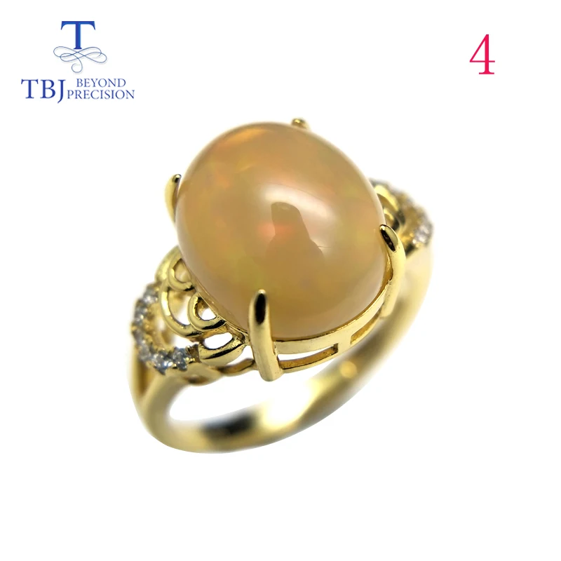 TBJ,Raznolikost kakovosti etiopski opal ovalne 10*12 mm 3ct up natual pisane gemstone obroč 925 sterling silver za ženske z box