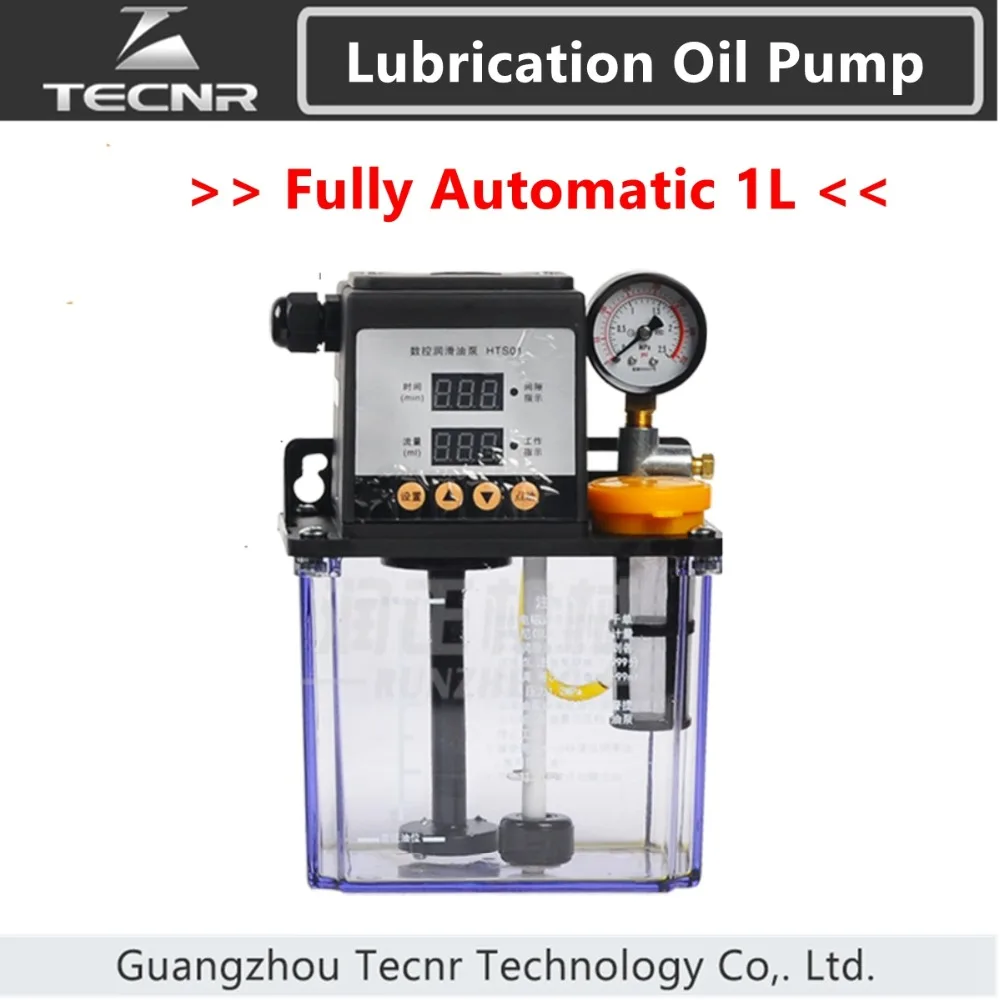 TECNR popolnoma avtomatsko mazanje oljna črpalka 1 L Litrov cnc elektromagnetno mazanje črpalke lubricator HTS01