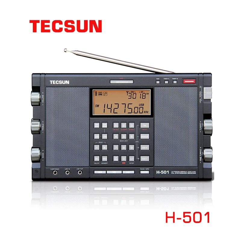Tecsun H-501 Bluetooth Prenosni Stereo Radio Visoko Zmogljivost Full Band dual-zvočnik Digitalno Iskanje postaj FM AM Radio SW SSB