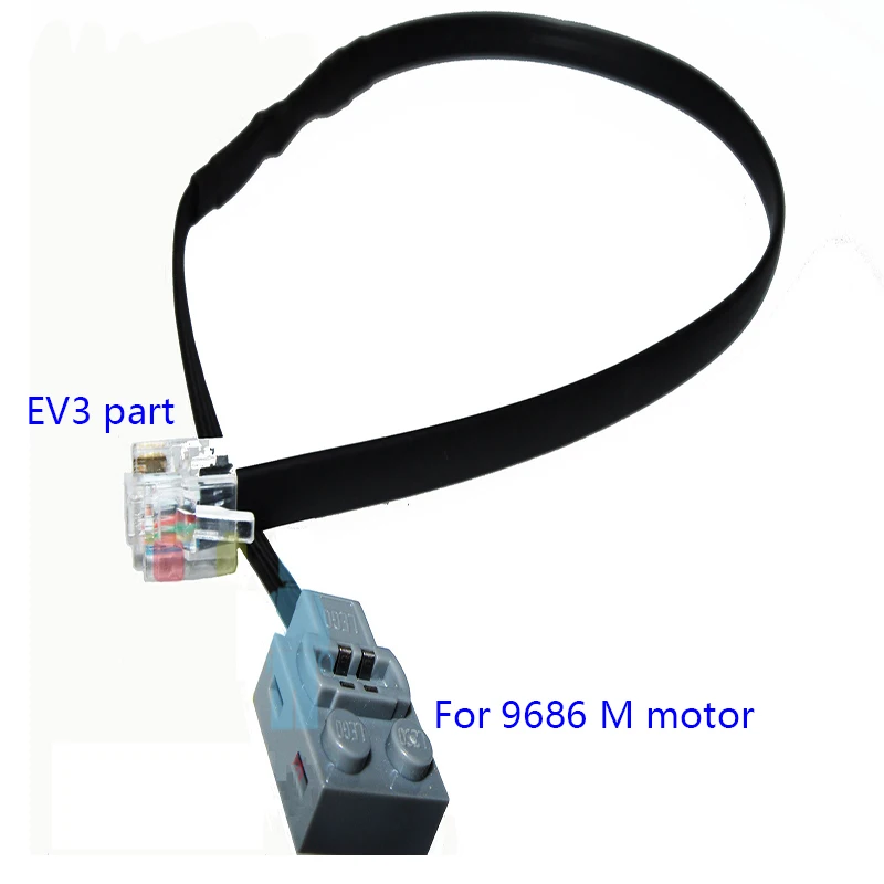 Tehnika Moč Funkcij Deli Wedo 2.0 EV3 Kristalno Priključek Kabel gradniki Za Logotipi Klasičnih 9686 Robotika Diy Igrače