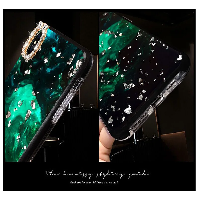 Telefon dodatki primerih za huawei p30 čast 10 lite p20 pro p smart 2019 primeru coque nova 3i 4 5 Zelenega marmorja vode vaja pokrov