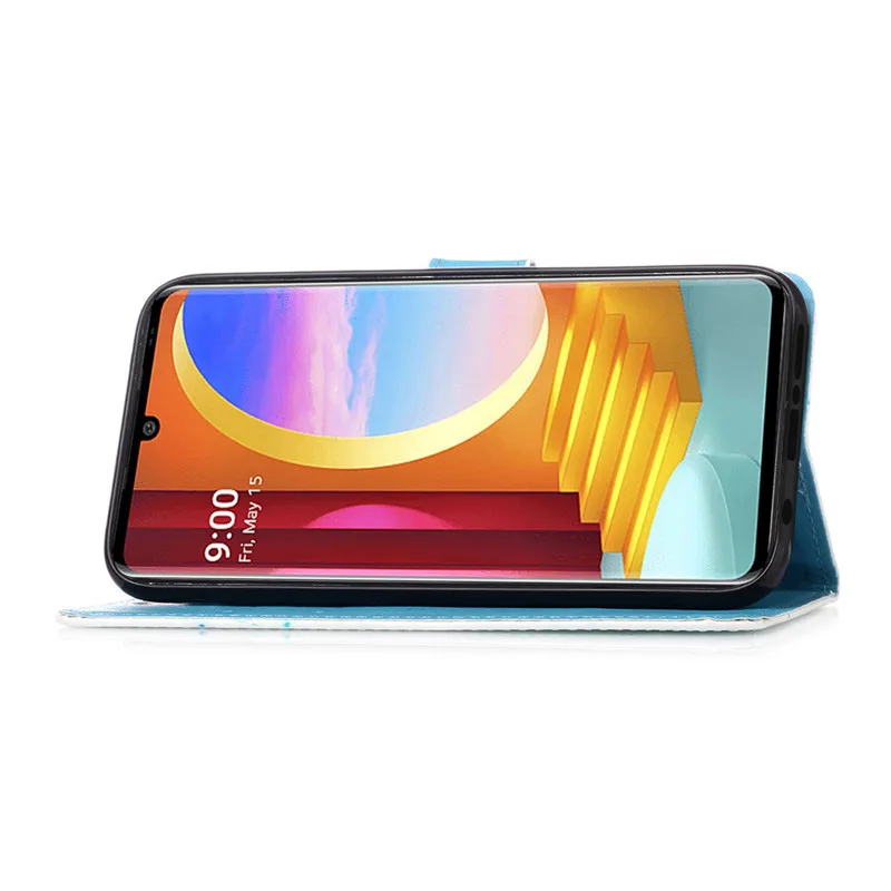 Telefon torbica Za LG Žamet Primeru Hrbtni Pokrovček na sFor Coque LG Žamet 5G Kritje Magnetni Flip Usnje Primerih za LG Žamet 4G Fundas