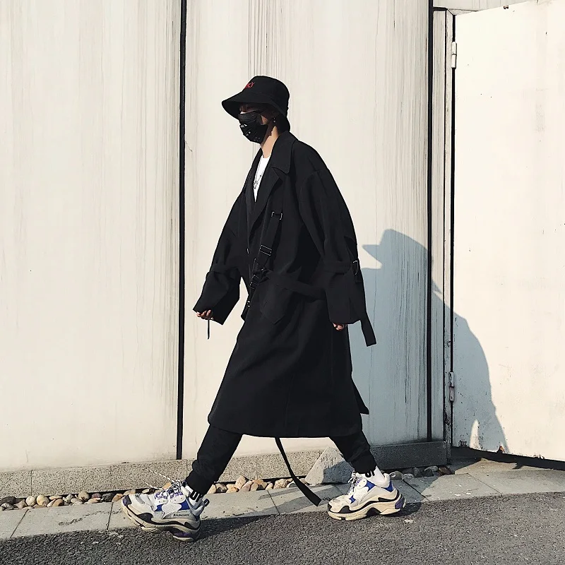 [TEMEN]Yohji Yamamoto Temno Original High-end Meri Multi-vezani Svoboden In Vsestranski Žensk Windbreaker Suknjič Spomladi leta 2020