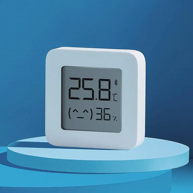 Termometer, Higrometer 2 BT LCD Zaslon Digitalni Merilnik Vlage Vlažnost Temperatura Bluetooth Dobave Senzor Mijia B6C2