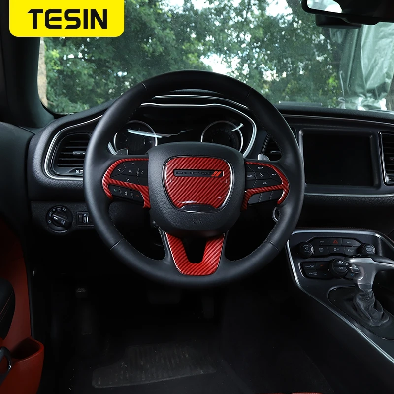 TESIN ABS Avto Volan Okrasni Pokrov Notranja Oprema za Dodge Challenger+ za Dodge Charger+