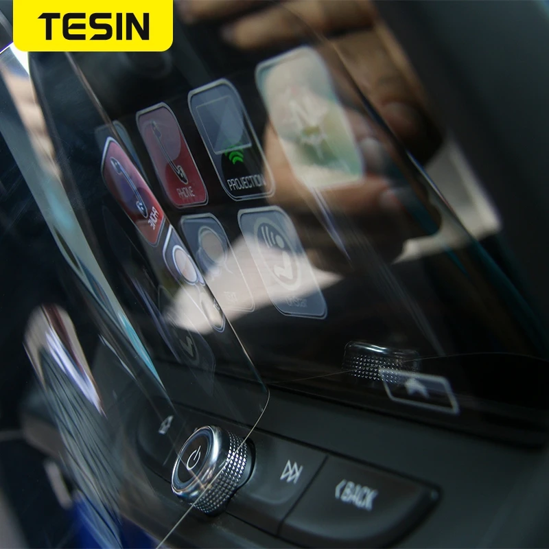 TESIN Avto Medija Zaščitnik Zaslon Zaslon Zaščitna folija, Primerna za 8 Palčni Zaslon za Chevrolet Camaro 2017+ Notranja Oprema