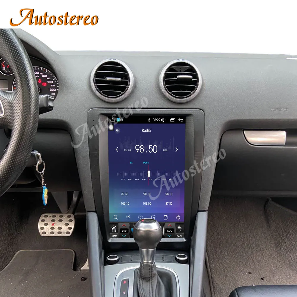 Tesla maska Za Audi A3 2004-2012 Android 10.0 4G 64 Avto GPS Navigacija Auto Stereo Glavo Enota Multimedijski Predvajalnik, Radio Navi Trak