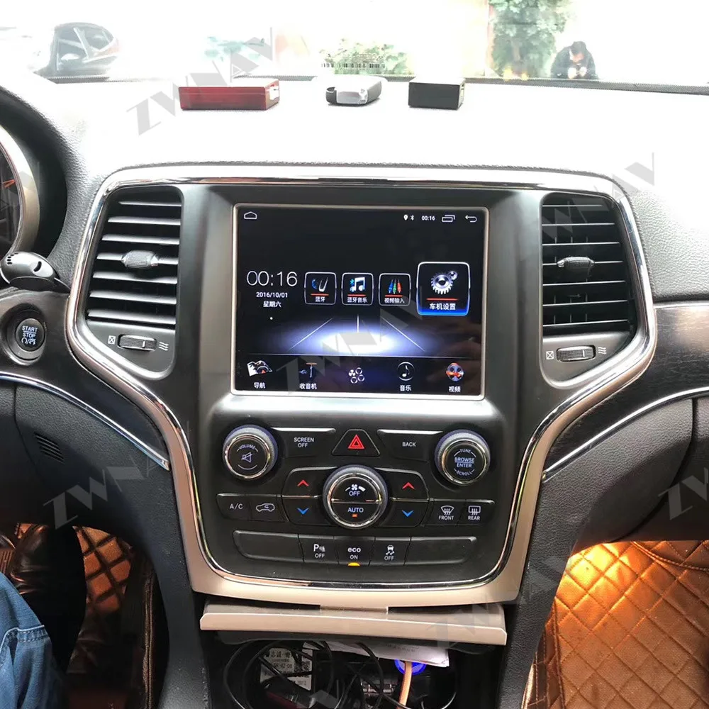 Tesla navpično zaslon Za JEEP Grand Cherokee-2020 Android 10 Avto Multimedijski Predvajalnik, GPS Navigacija Radio stereo Vodja Enote