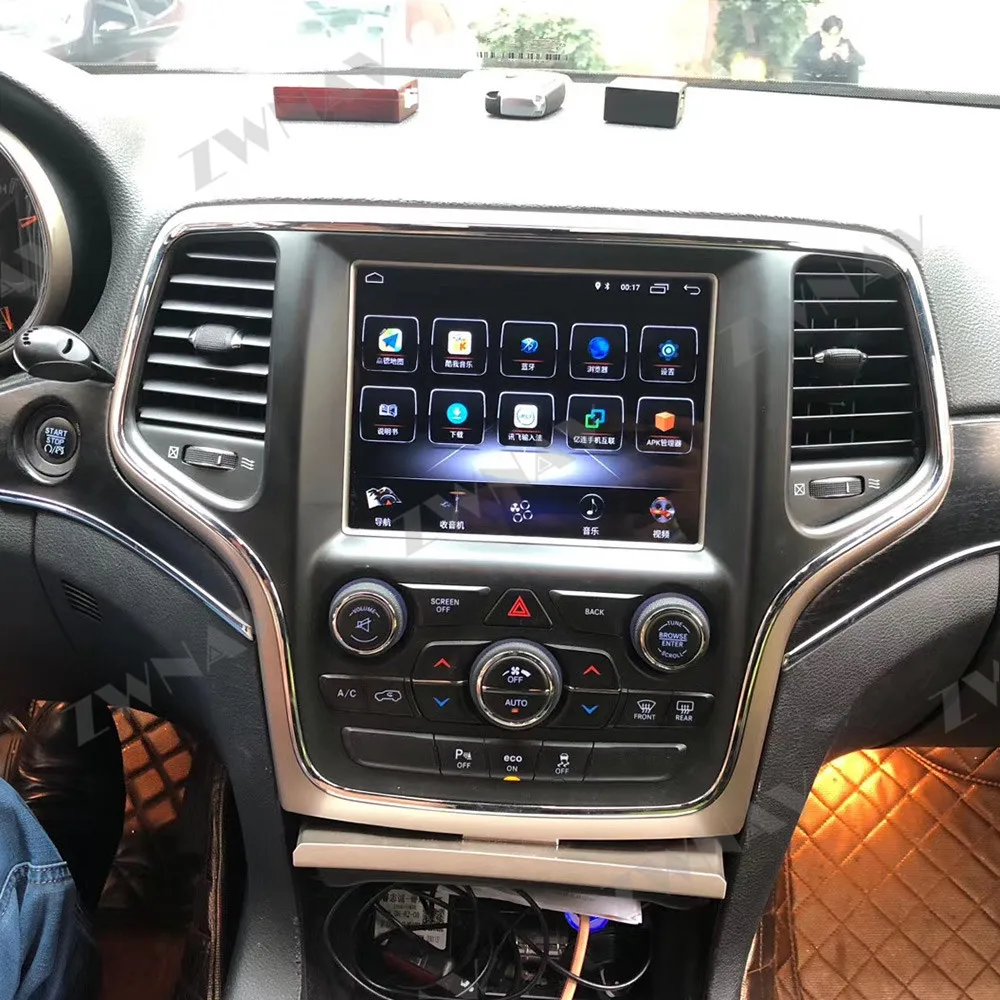 Tesla navpično zaslon Za JEEP Grand Cherokee-2020 Android 10 Avto Multimedijski Predvajalnik, GPS Navigacija Radio stereo Vodja Enote
