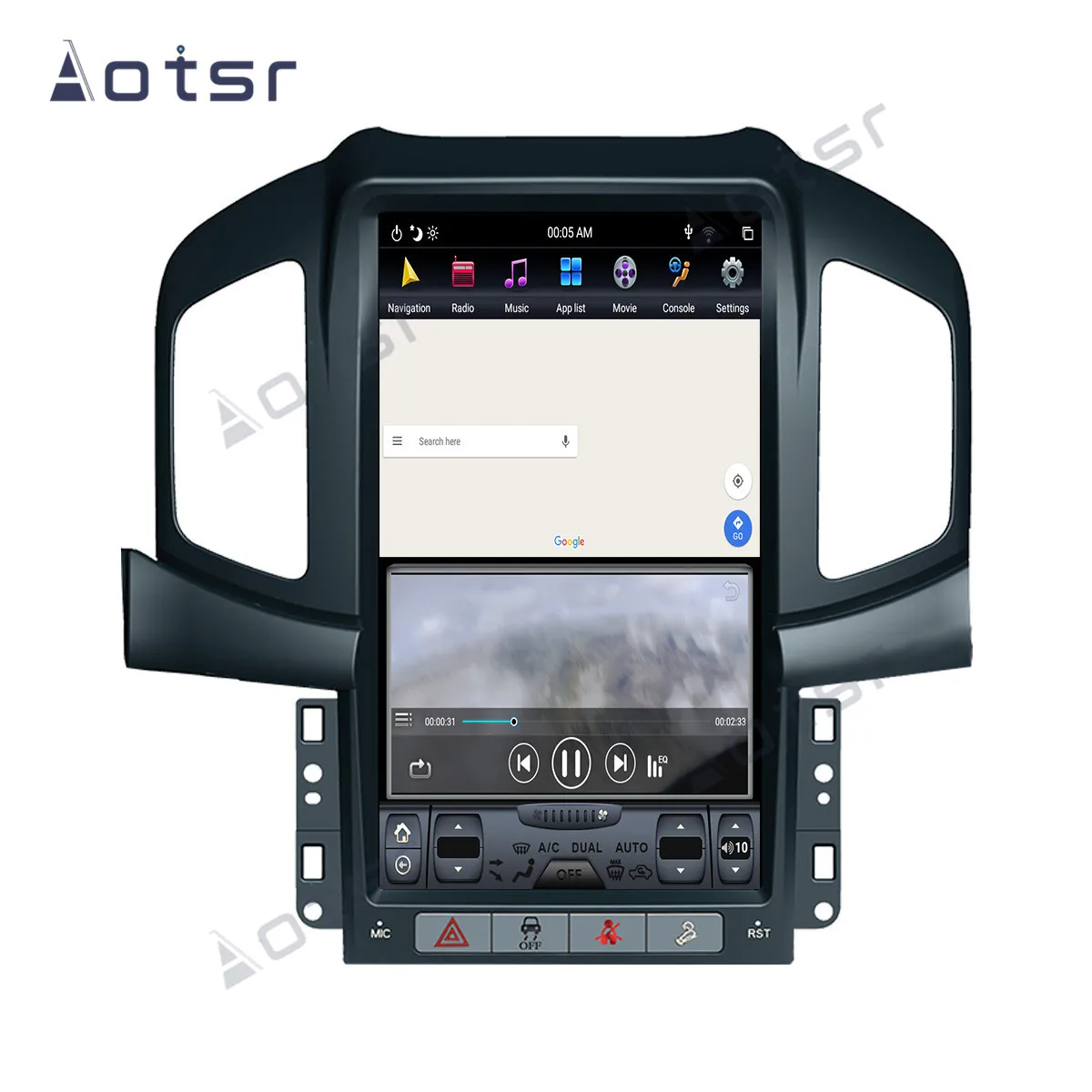 Tesla zaslon Android 9.0 Avto Multimedijski predvajalnik Za Chevrolet Captiva 2013-2019 GPS navigacijski Avdio Radio predvajalnik, Stereo glavne enote