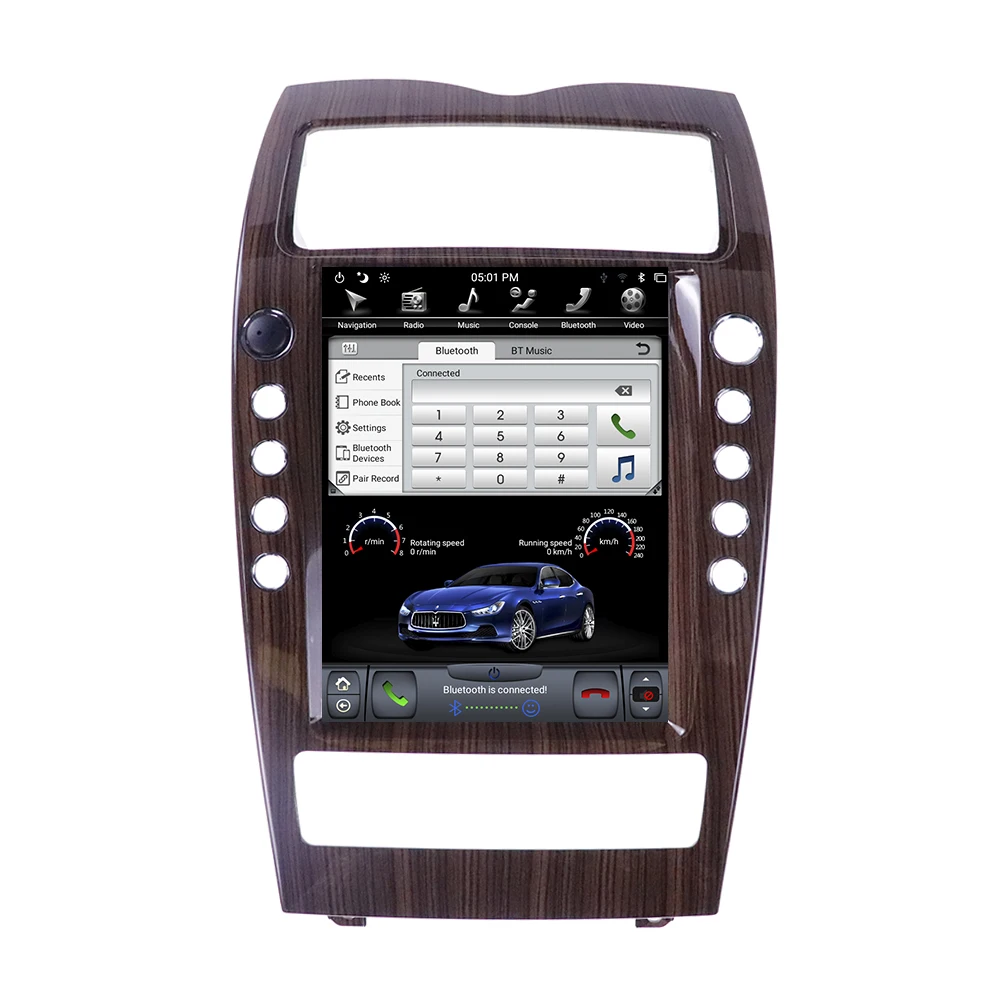 Tesla Zaslon Android 9 Za Maserati Quattroporte 2008 2009-2012 Avto Multimedijski Predvajalnik, GPS Navi Avdio Radio Vodja Enote Auto Stereo