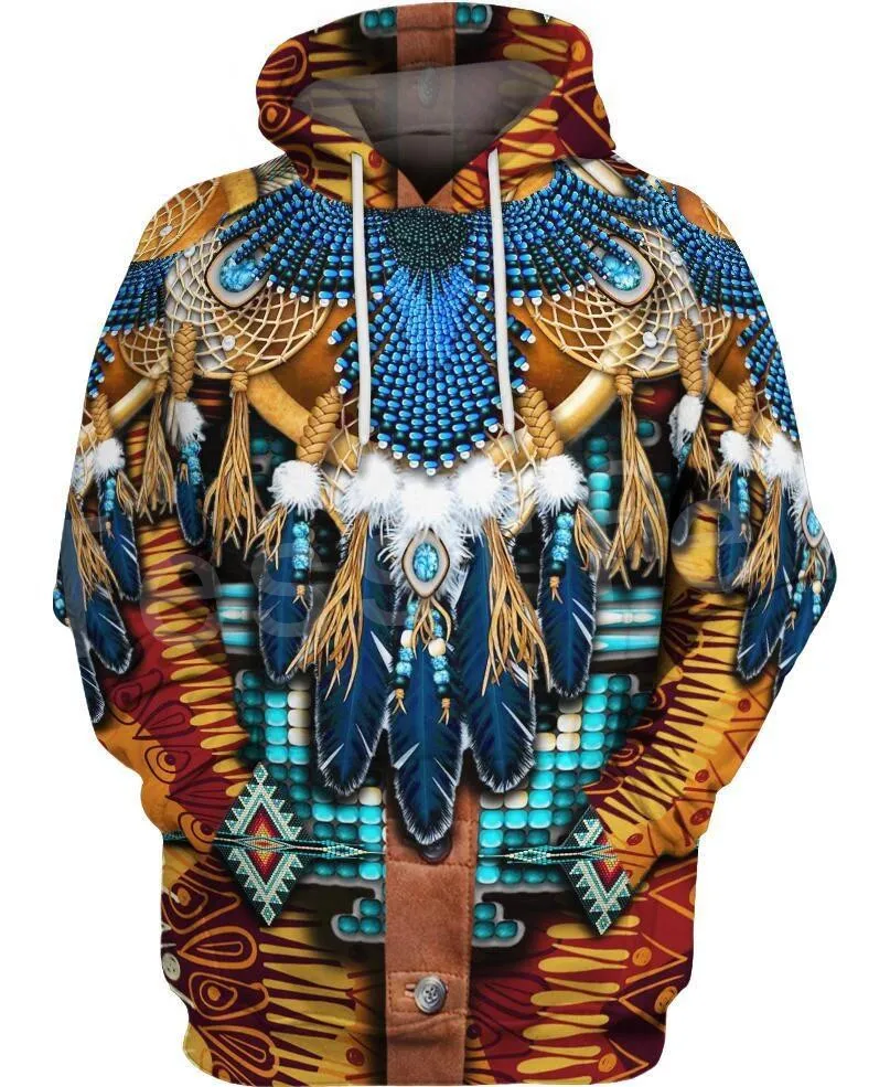 Tessffel Indijski Avtohtone kulture Harajuku Priložnostne Pisane Trenirko Nov Modni 3DPrint Unisex Hoodie/Hoodies/Jakna Moški Ženske s-1
