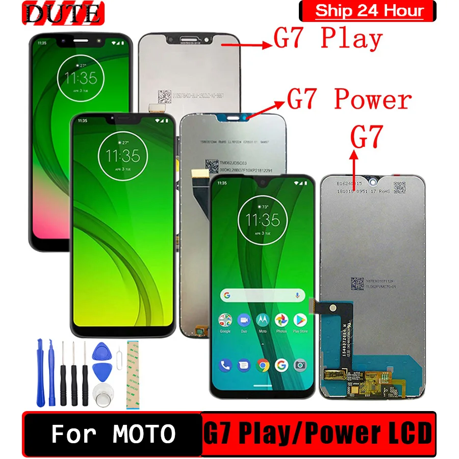 Test Zaslona Moto G7 Predvajanje LCD Za Moto G7 Moč Zaslon XT1955 LCD Zaslon na Dotik, Računalnike G7 Predvajanje LCD Zamenjava XT1952
