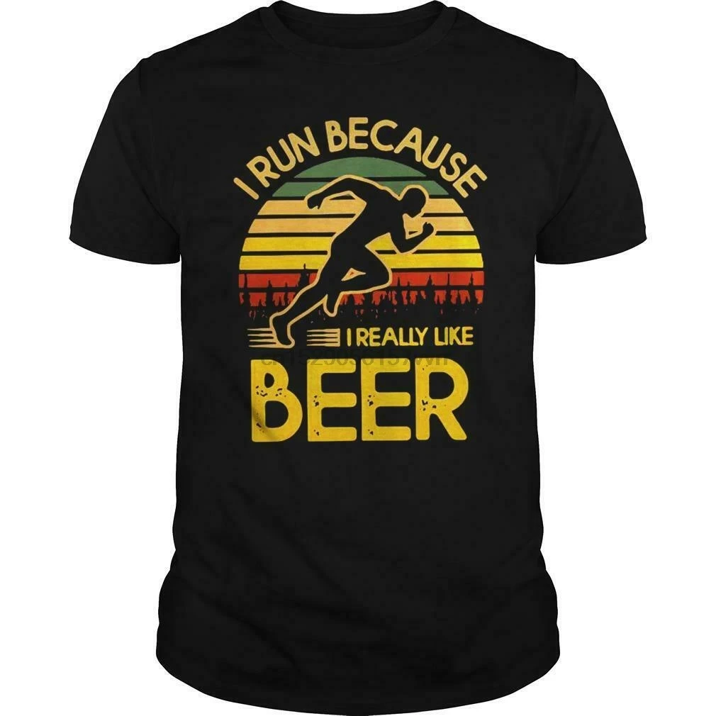Tečem, ker mi je res všeč pivo letnik majica