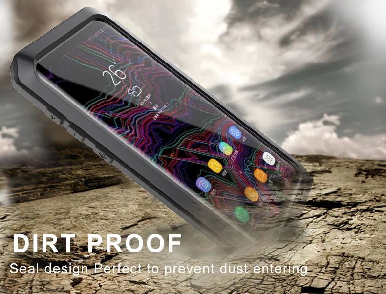 Težka Varstvo Doom Oklep Kovinsko Aluminijasto Ohišje za Samsung Galaxy S8 S9 Plus S7 S6 Rob S5 Opomba 3 4 5 8 9 Shockproof Pokrov