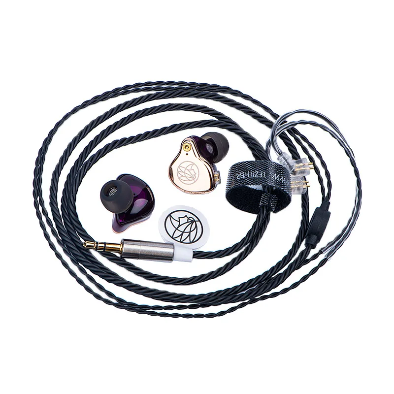 TFZ T2 in-ear Slušalke Galaxy Graphene Dinamičnega Voznika HiFi z 2Pin/0.78 mm Snemljiv kabel 16ohm 110dB 1,2 m IEM T2G