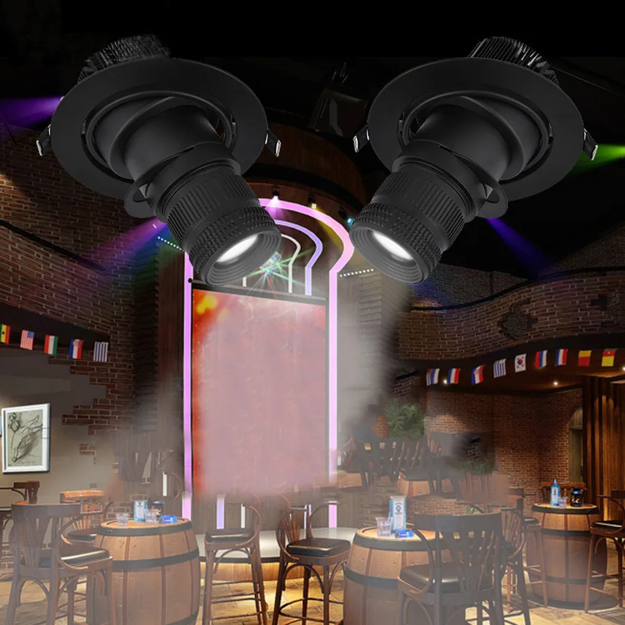 Thrisdar Zoom LED Žarometi, Nastavljiv Fokus Vgradni Downlight, Stropne Luči Hotel Koridor Muzej