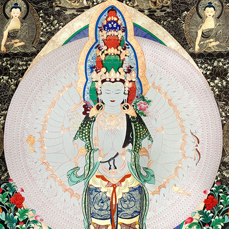 Tibera Buddhist Platno Umetnosti Tangka Dom in Bivanje, Dekorativno Slikarstvo Tangka Dnevna Soba Točke