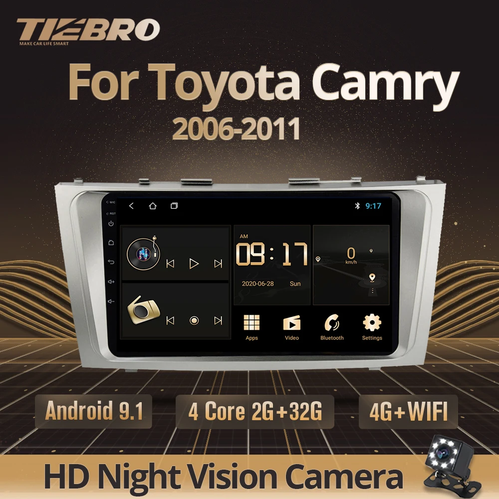 TIEBRO 2din Android 9.0 avtoradia Za Toyota Camry 2007 2008 2009 2010 2011 Avto Multimedijski Predvajalnik Autoradio 2din Avto DVD Predvajalnik