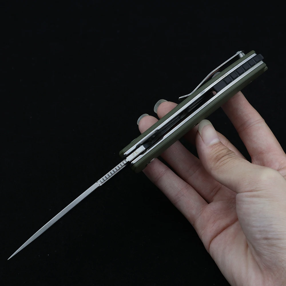 TIGEND 1810 Zložljiva Žepni Nož 5Cr15mov Jekla Rezilo G10 Kroglični Ležaj Noži Pripomoček EOS Orodje za Kampiranje na Prostem Self-defense