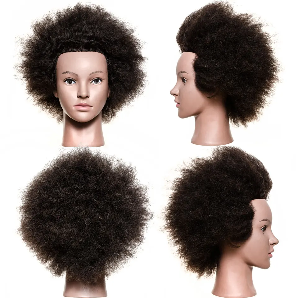 Tinashe Lepoto Usposabljanje Manekenka Glavo Z Afro Frizer Lutka Afro Lase Manikin S Človeških Las Glavo Za Kratke Lase Styling