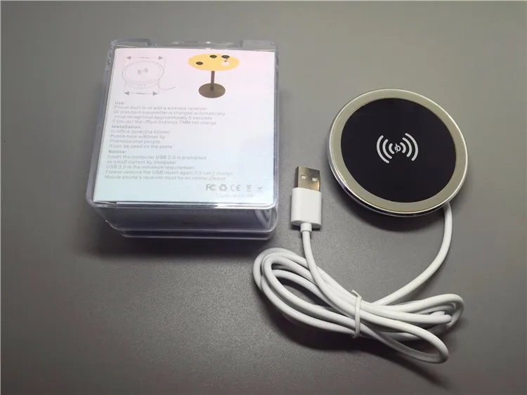 Tinymons Qi Brezžični Polnilnik za Polnjenje Pad, ki je Vgrajen V Mize Za ios naprave, in Samsung Galaxy S9 S9 Plus za huawei xiaomi