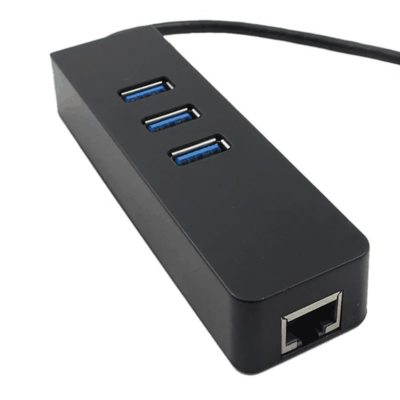 Tip-C, priključek RJ45 Ethernet Adapter 1000 Mb / s USB Hub Gigabit Ethernet, Omrežna kartica, Tip-C za RJ45+3X USB3.0 Vrat