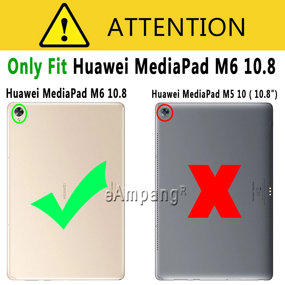 Tipkovnica Primeru Za Huawei Mediapad M6 10.8 2019 Tablet Slim Pametne Usnjena torbica za Huawei M6 10.8 Tipkovnico Pokrov + Darilo Film Pero